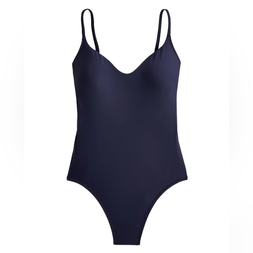 J. Crew Navy One-Piece Swimsuit